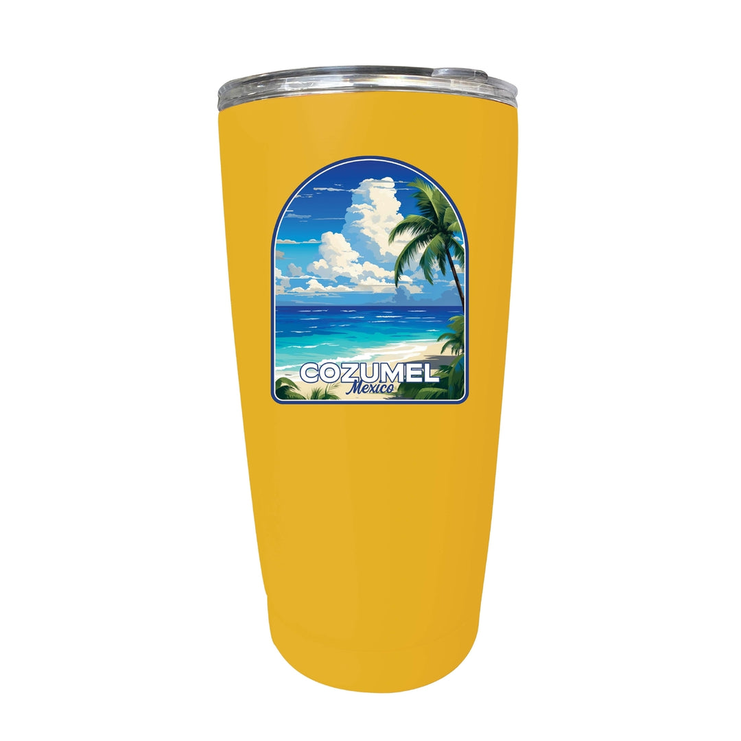 Cozumel Mexico Design C Souvenir 16 oz Stainless Steel Insulated Tumbler Image 3