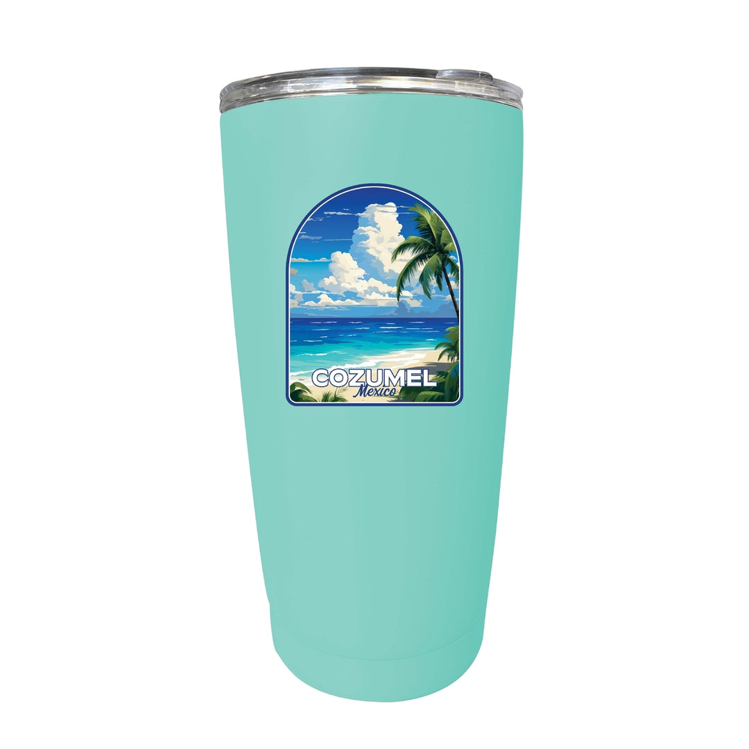 Cozumel Mexico Design C Souvenir 16 oz Stainless Steel Insulated Tumbler Image 4