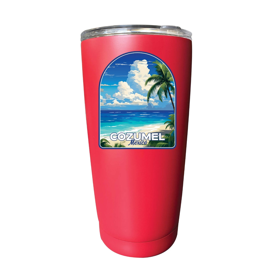 Cozumel Mexico Design C Souvenir 16 oz Stainless Steel Insulated Tumbler Image 6