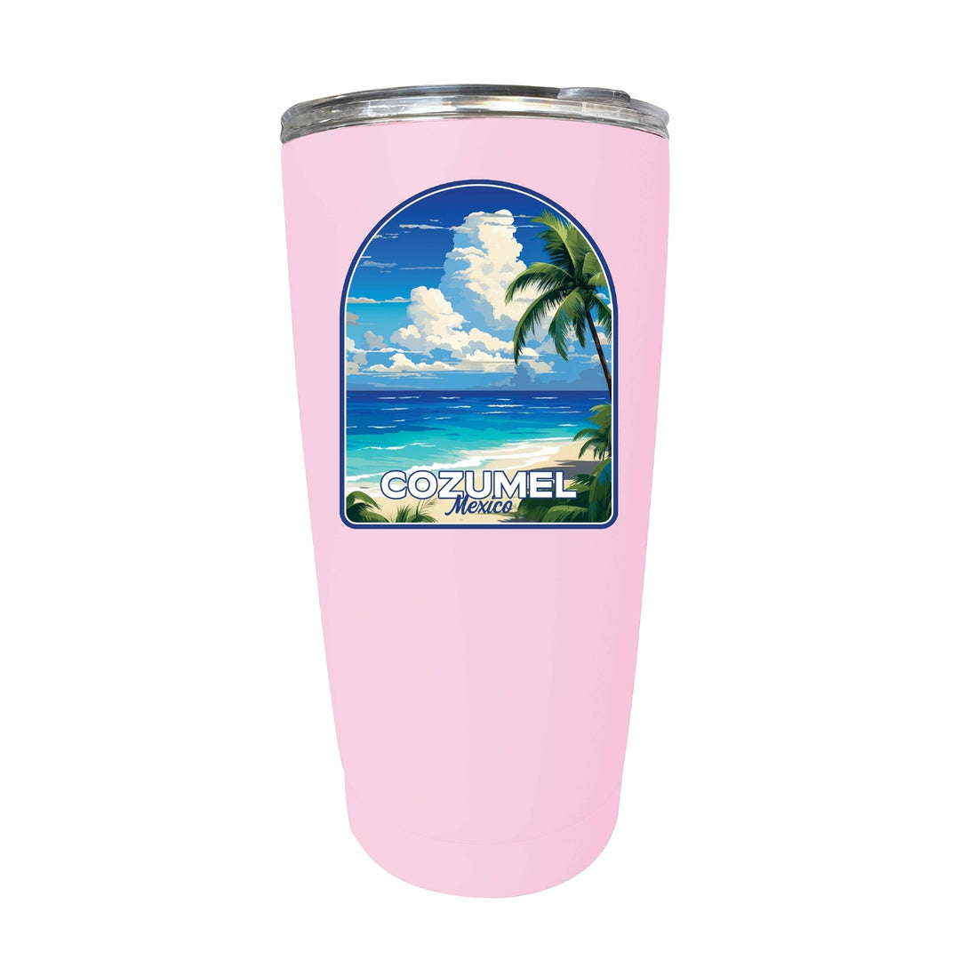 Cozumel Mexico Design C Souvenir 16 oz Stainless Steel Insulated Tumbler Image 8