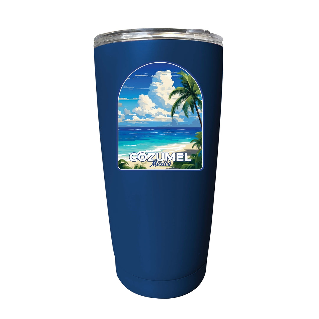 Cozumel Mexico Design C Souvenir 16 oz Stainless Steel Insulated Tumbler Image 9