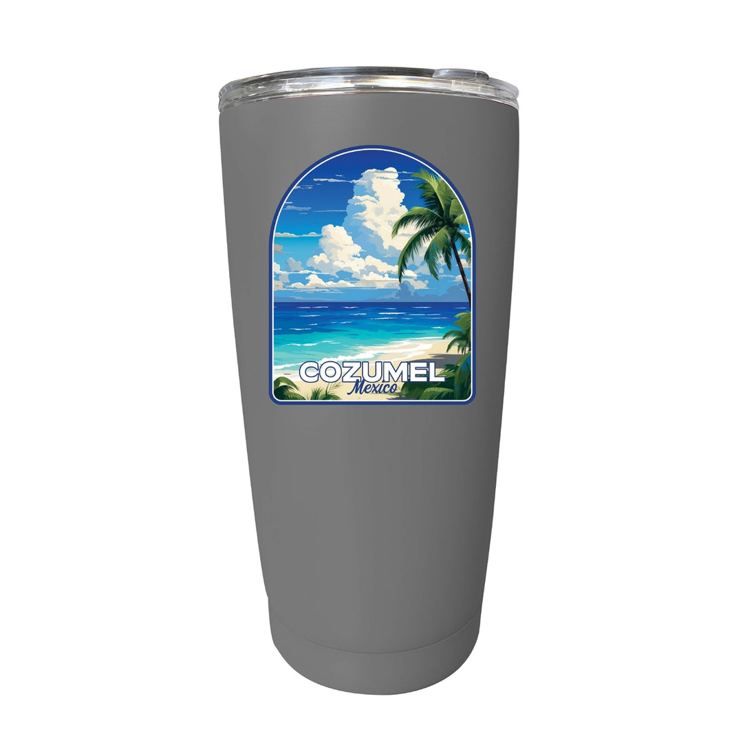 Cozumel Mexico Design C Souvenir 16 oz Stainless Steel Insulated Tumbler Image 11