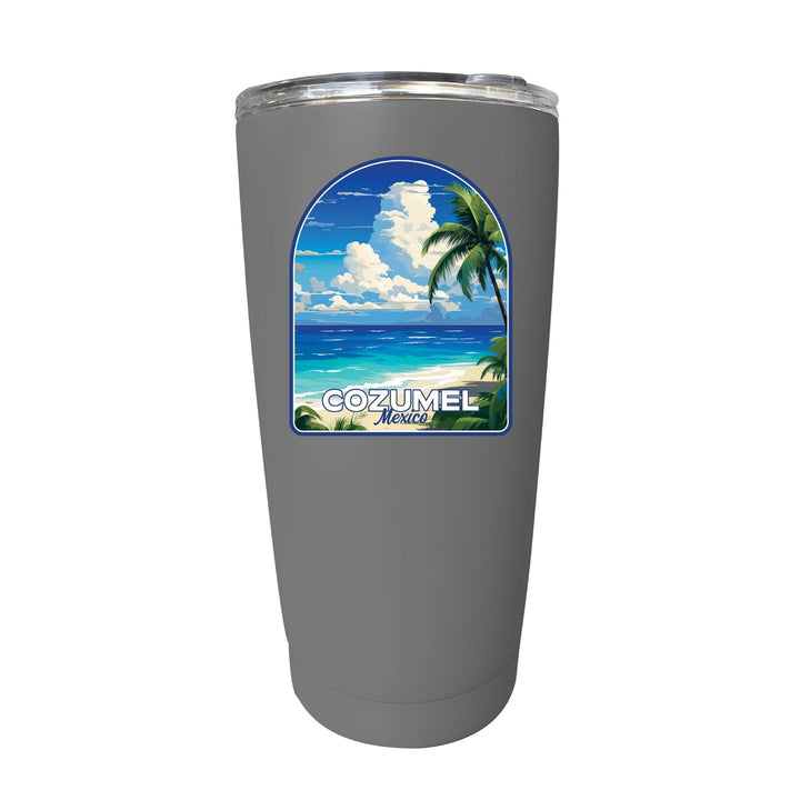 Cozumel Mexico Design C Souvenir 16 oz Stainless Steel Insulated Tumbler Image 11