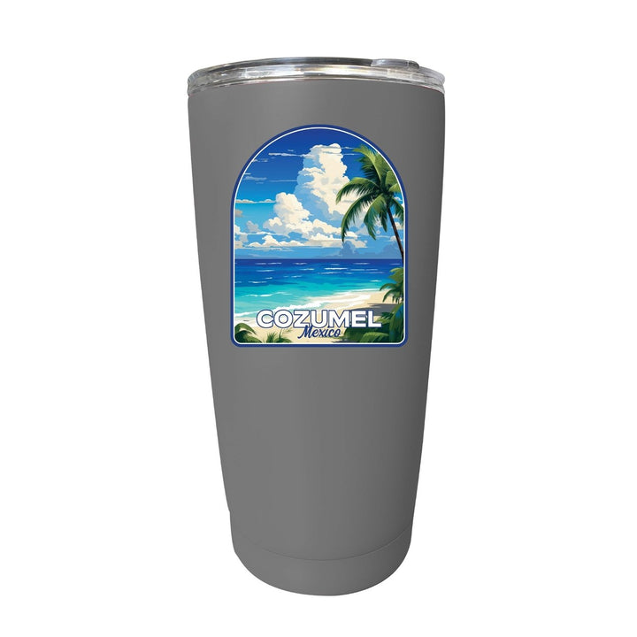 Cozumel Mexico Design C Souvenir 16 oz Stainless Steel Insulated Tumbler Image 1