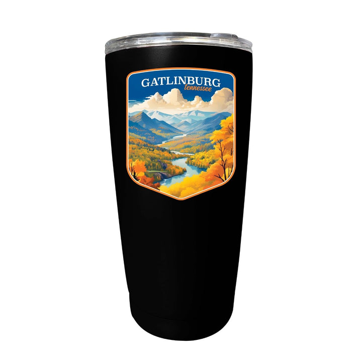 Gatlinburg Tennessee Design D Souvenir 16 oz Stainless Steel Insulated Tumbler Image 1