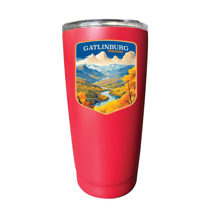 Gatlinburg Tennessee Design D Souvenir 16 oz Stainless Steel Insulated Tumbler Image 4