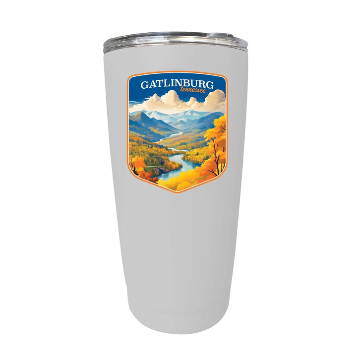 Gatlinburg Tennessee Design D Souvenir 16 oz Stainless Steel Insulated Tumbler Image 6