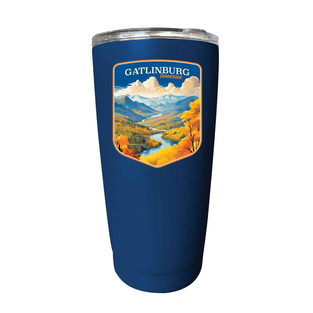 Gatlinburg Tennessee Design D Souvenir 16 oz Stainless Steel Insulated Tumbler Image 9