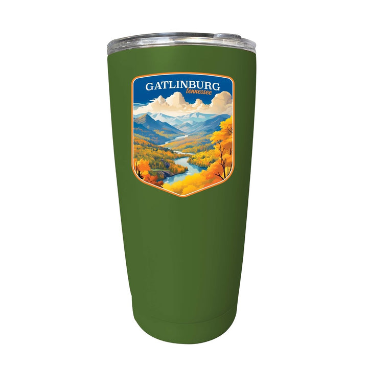 Gatlinburg Tennessee Design D Souvenir 16 oz Stainless Steel Insulated Tumbler Image 10