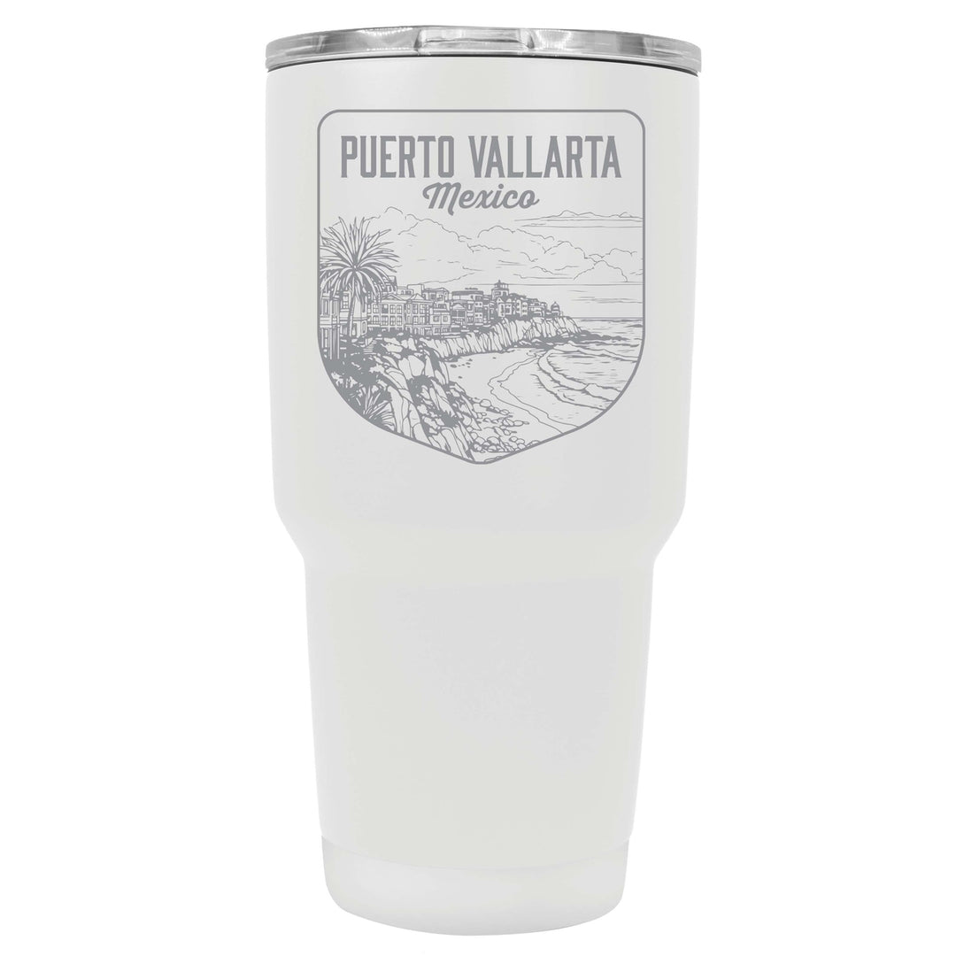 Puerto Vallarta Mexico Souvenir 24 oz Engraved Insulated Stainless Steel Tumbler Image 4