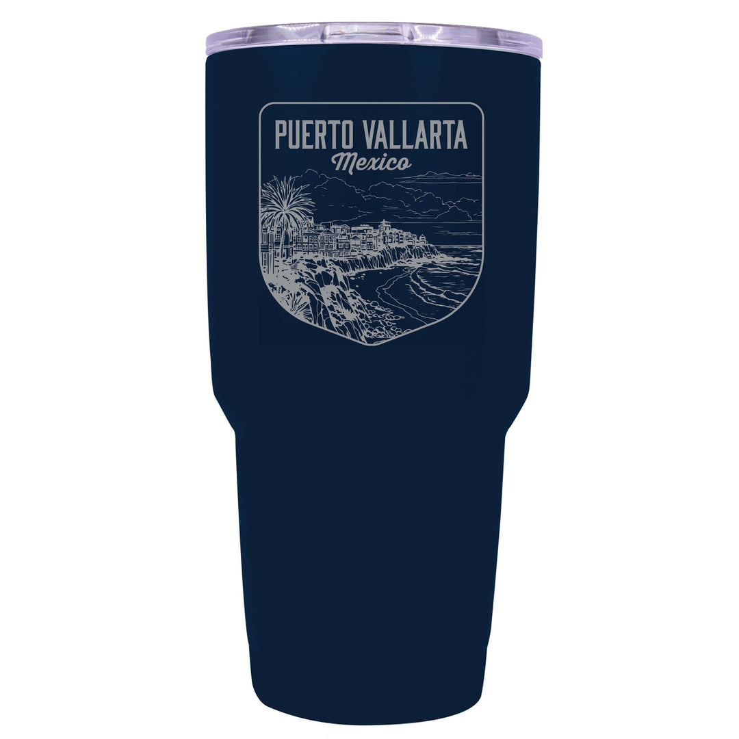 Puerto Vallarta Mexico Souvenir 24 oz Engraved Insulated Stainless Steel Tumbler Image 4