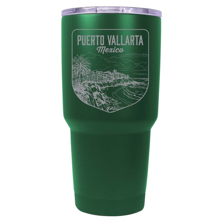 Puerto Vallarta Mexico Souvenir 24 oz Engraved Insulated Stainless Steel Tumbler Image 6