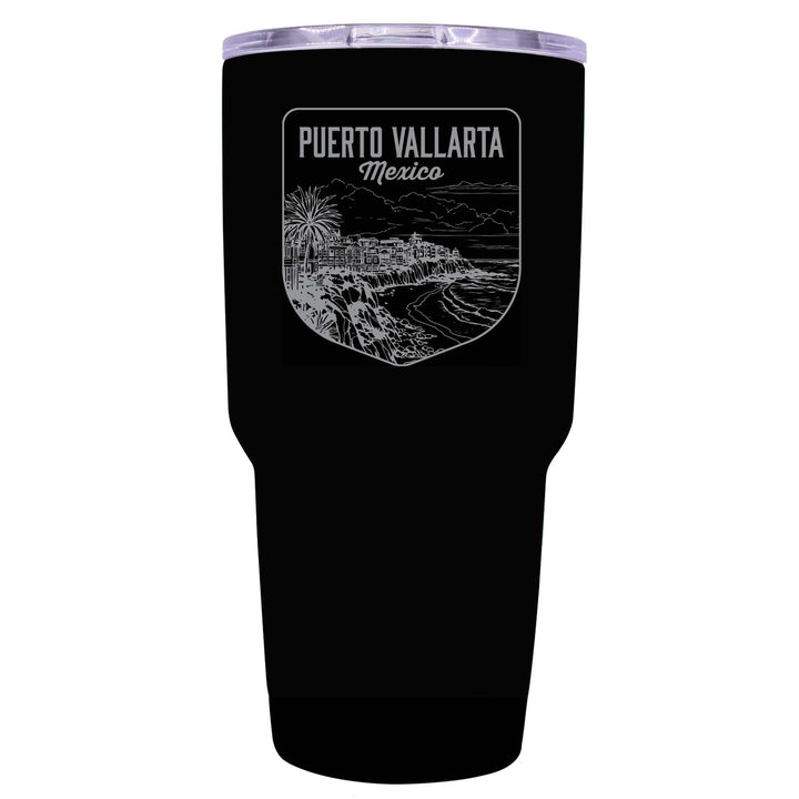 Puerto Vallarta Mexico Souvenir 24 oz Engraved Insulated Stainless Steel Tumbler Image 8