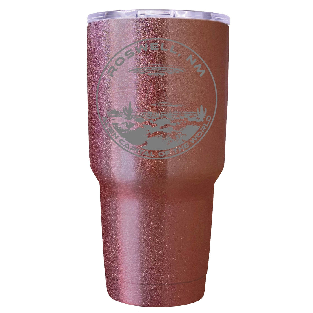 Roswell Mexico Souvenir 24 oz Engraved Insulated Stainless Steel Tumbler Image 1