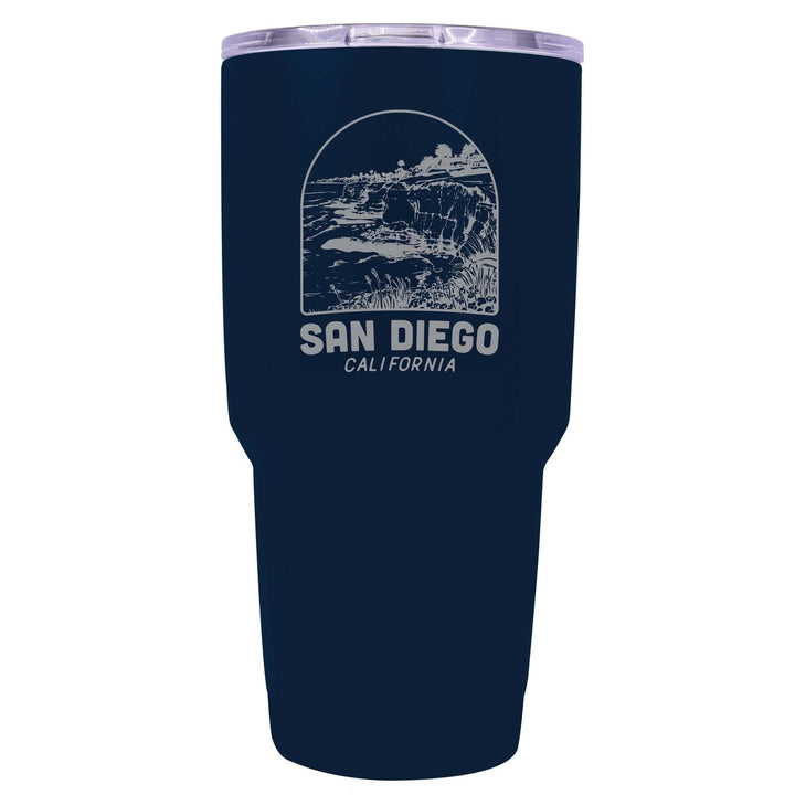 San Diego California Souvenir 24 oz Engraved Insulated Stainless Steel Tumbler Image 4