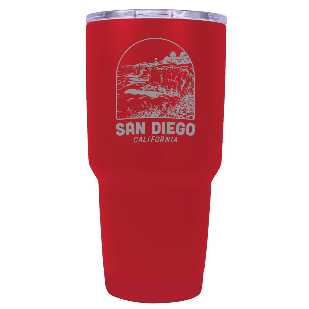 San Diego California Souvenir 24 oz Engraved Insulated Stainless Steel Tumbler Image 6