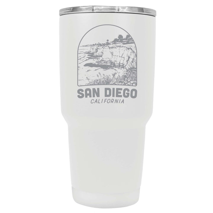 San Diego California Souvenir 24 oz Engraved Insulated Stainless Steel Tumbler Image 7