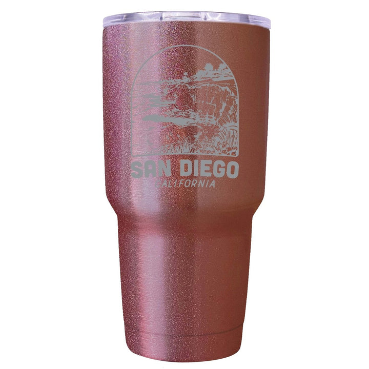 San Diego California Souvenir 24 oz Engraved Insulated Stainless Steel Tumbler Image 8