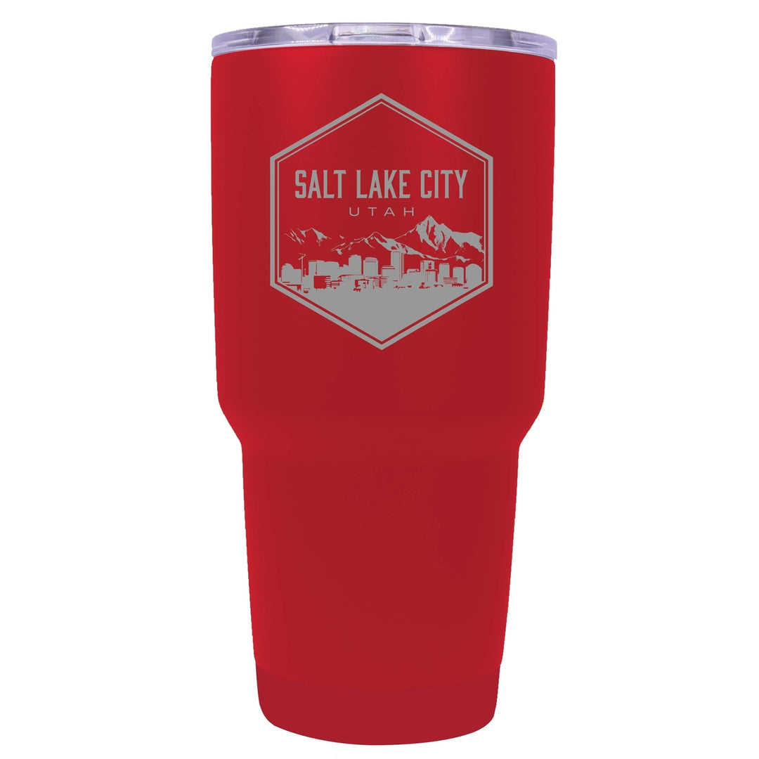 Salt Lake City Utah Souvenir 24 oz Engraved Insulated Stainless Steel Tumbler Image 4