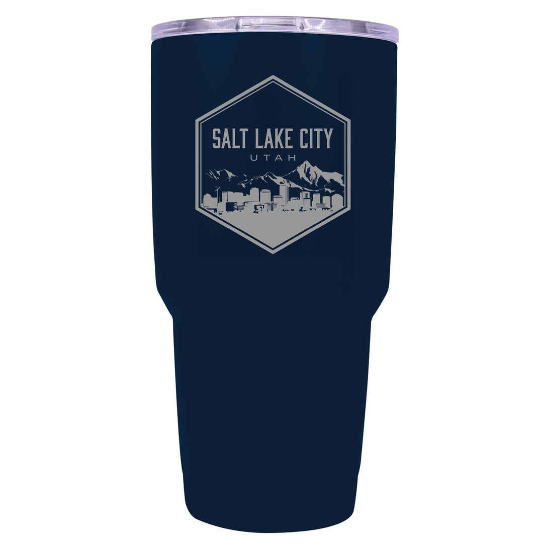 Salt Lake City Utah Souvenir 24 oz Engraved Insulated Stainless Steel Tumbler Image 4