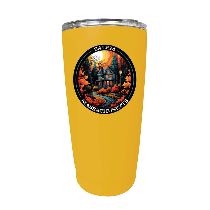 Salem Massachussettes Design B Souvenir 16 oz Insulated Tumbler STAINLESS STEEL Image 4