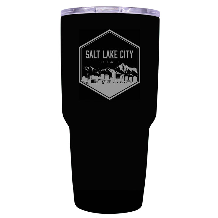 Salt Lake City Utah Souvenir 24 oz Engraved Insulated Stainless Steel Tumbler Image 8