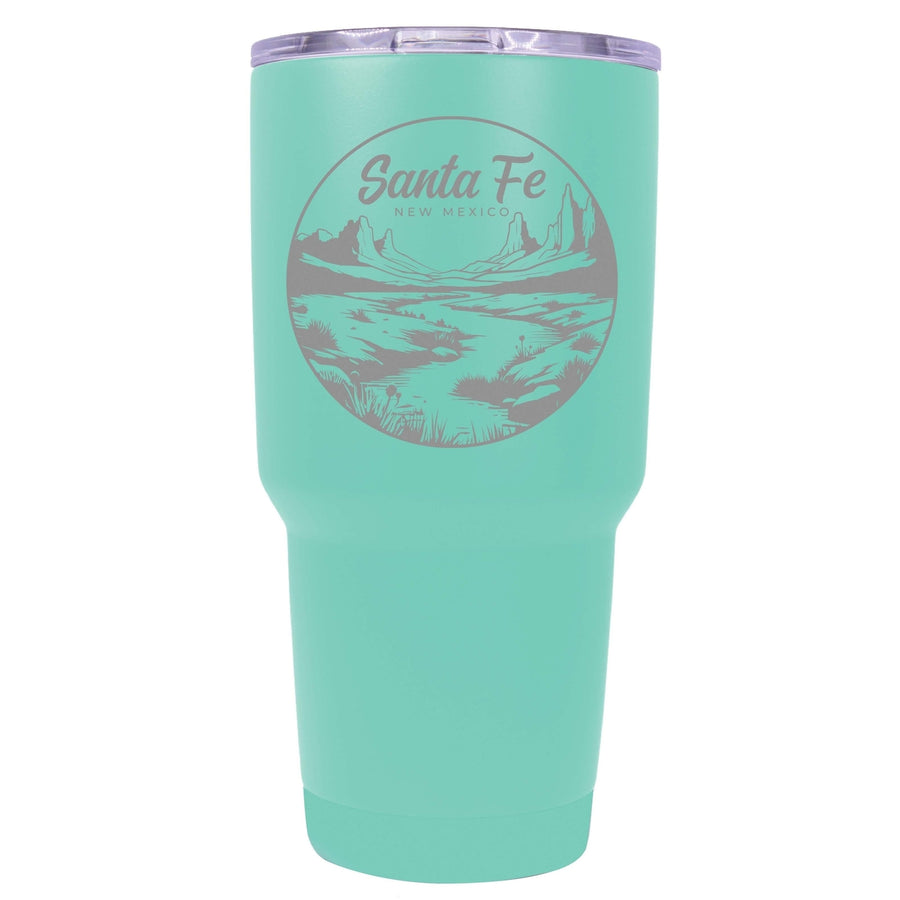 Santa Fe Mexico Souvenir 24 oz Engraved Insulated Stainless Steel Tumbler Image 1