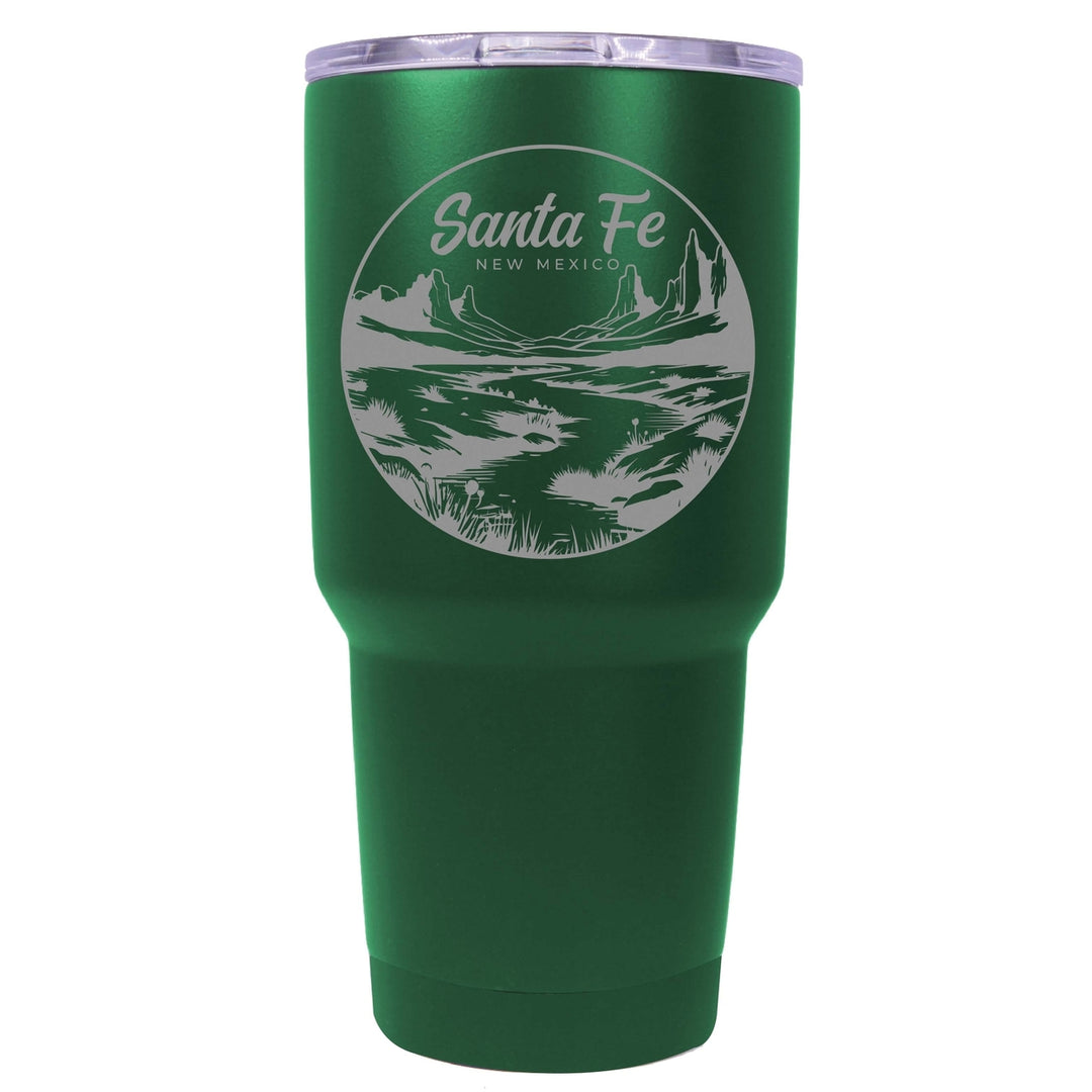 Santa Fe Mexico Souvenir 24 oz Engraved Insulated Stainless Steel Tumbler Image 3