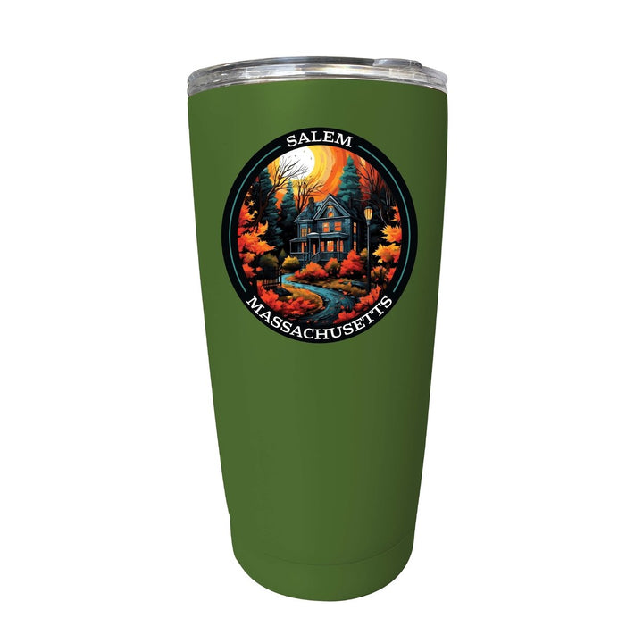 Salem Massachussettes Design B Souvenir 16 oz Insulated Tumbler STAINLESS STEEL Image 7