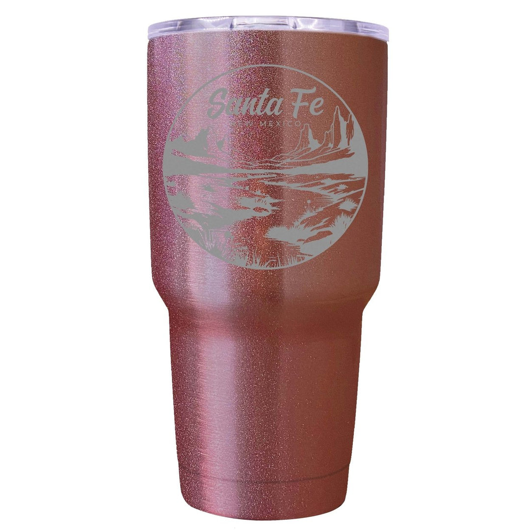 Santa Fe Mexico Souvenir 24 oz Engraved Insulated Stainless Steel Tumbler Image 4