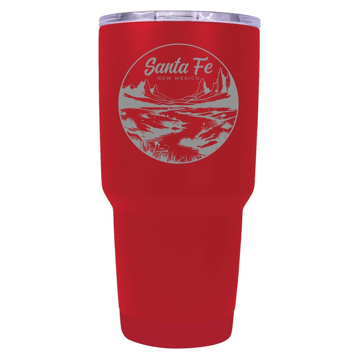 Santa Fe Mexico Souvenir 24 oz Engraved Insulated Stainless Steel Tumbler Image 1