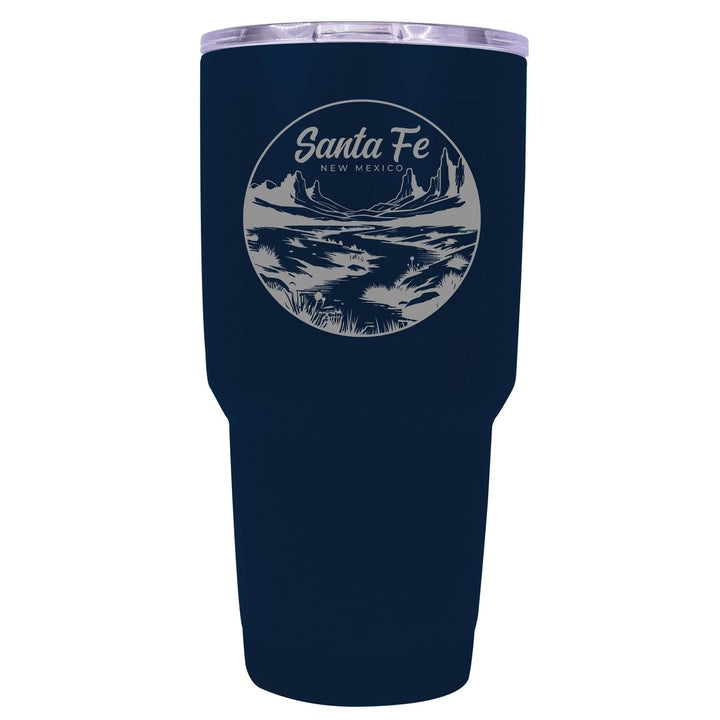 Santa Fe Mexico Souvenir 24 oz Engraved Insulated Stainless Steel Tumbler Image 6