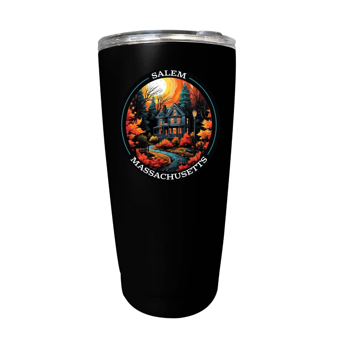 Salem Massachussettes Design B Souvenir 16 oz Insulated Tumbler STAINLESS STEEL Image 8