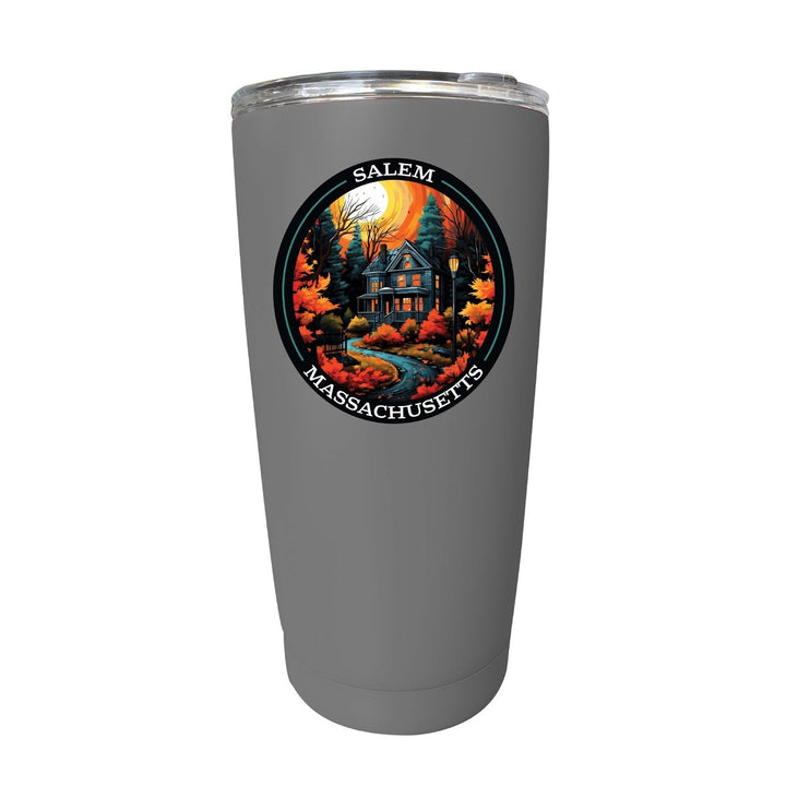 Salem Massachussettes Design B Souvenir 16 oz Insulated Tumbler STAINLESS STEEL Image 9