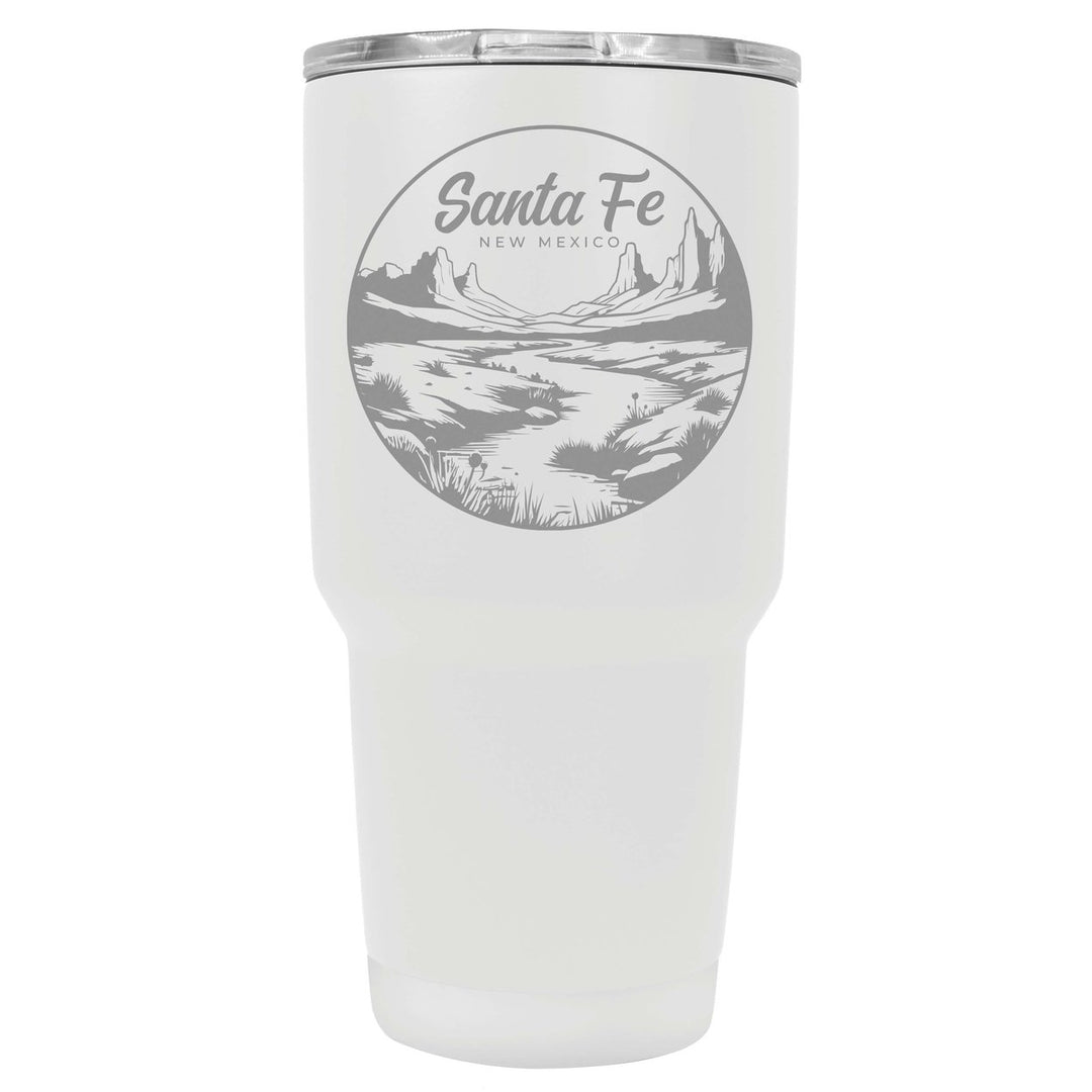 Santa Fe Mexico Souvenir 24 oz Engraved Insulated Stainless Steel Tumbler Image 1