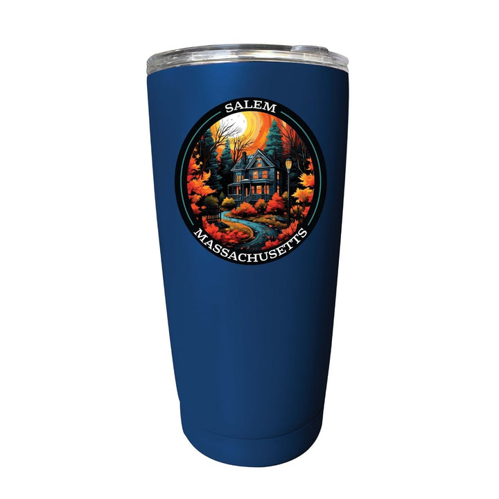 Salem Massachussettes Design B Souvenir 16 oz Insulated Tumbler STAINLESS STEEL Image 10