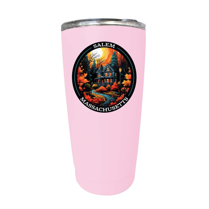 Salem Massachussettes Design B Souvenir 16 oz Insulated Tumbler STAINLESS STEEL Image 11