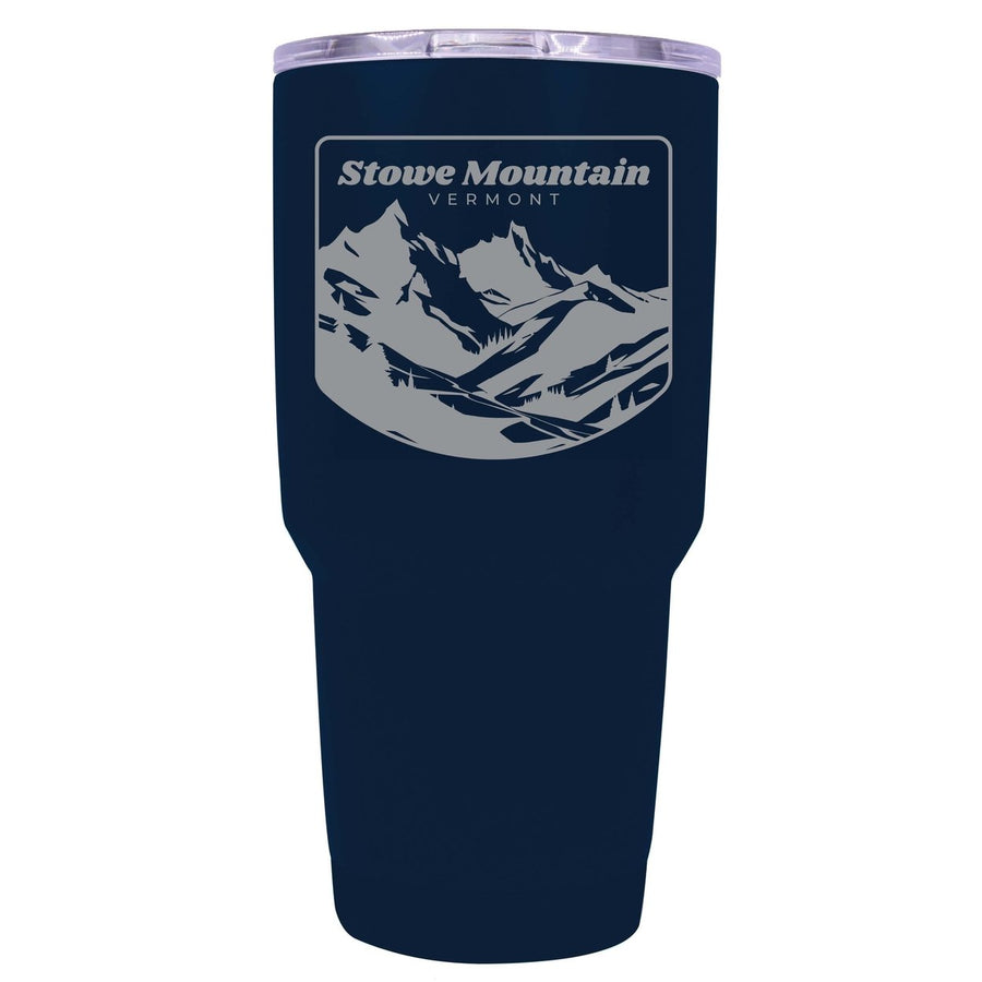 Stowe Mountain Vermont Souvenir 24 oz Engraved Insulated Stainless Steel Tumbler Image 1
