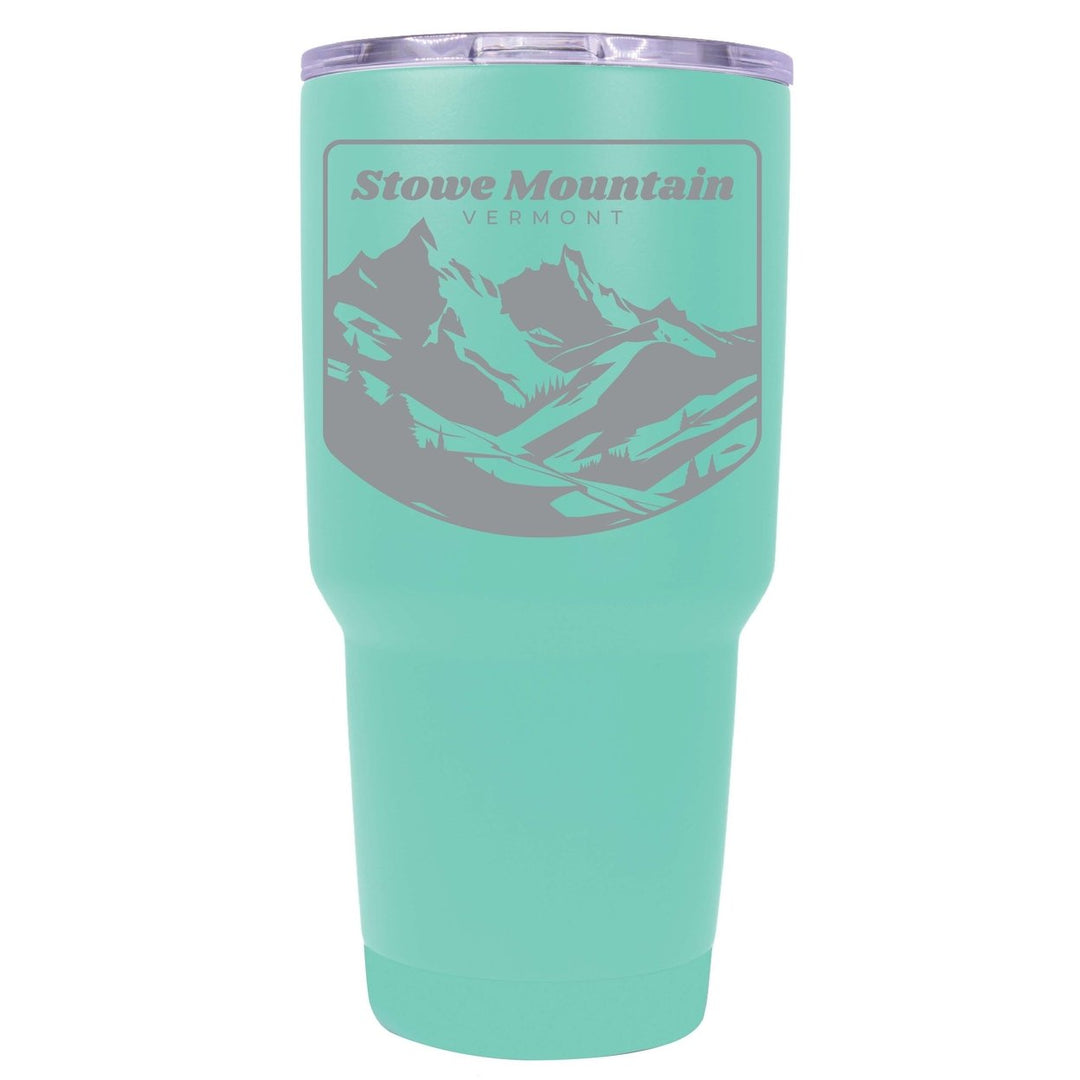 Stowe Mountain Vermont Souvenir 24 oz Engraved Insulated Stainless Steel Tumbler Image 3