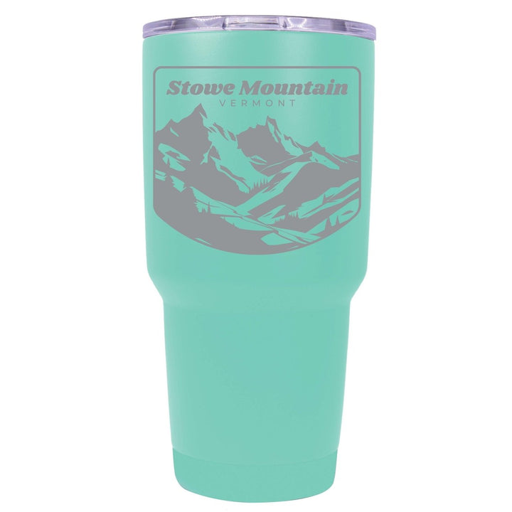 Stowe Mountain Vermont Souvenir 24 oz Engraved Insulated Stainless Steel Tumbler Image 1