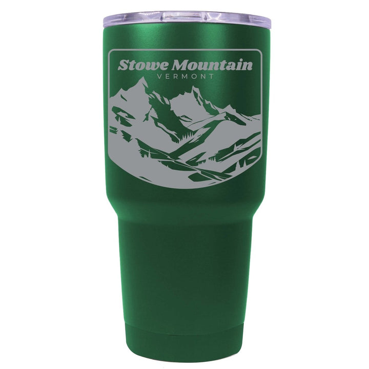 Stowe Mountain Vermont Souvenir 24 oz Engraved Insulated Stainless Steel Tumbler Image 4