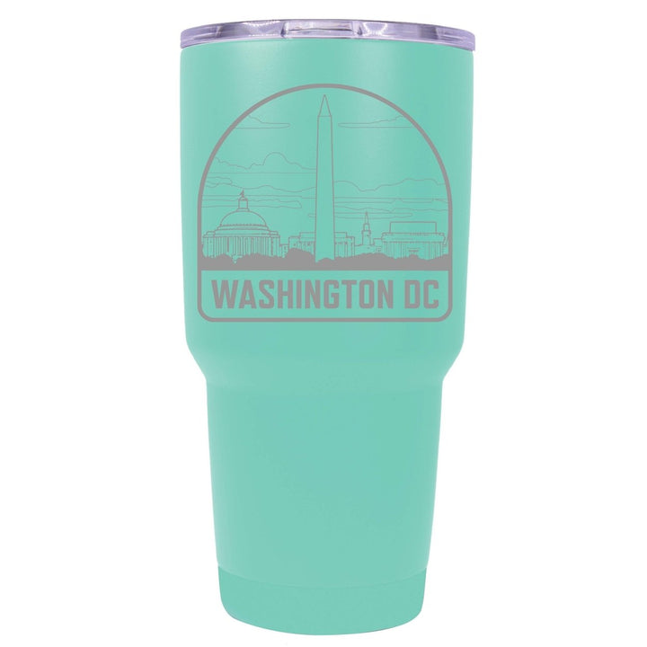 Washington DC Souvenir 24 oz Engraved Insulated Stainless Steel Tumbler Image 3