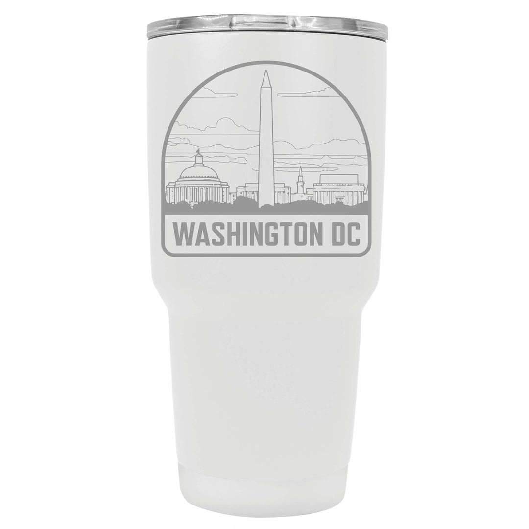 Washington DC Souvenir 24 oz Engraved Insulated Stainless Steel Tumbler Image 4