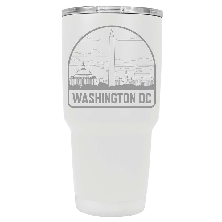 Washington DC Souvenir 24 oz Engraved Insulated Stainless Steel Tumbler Image 4