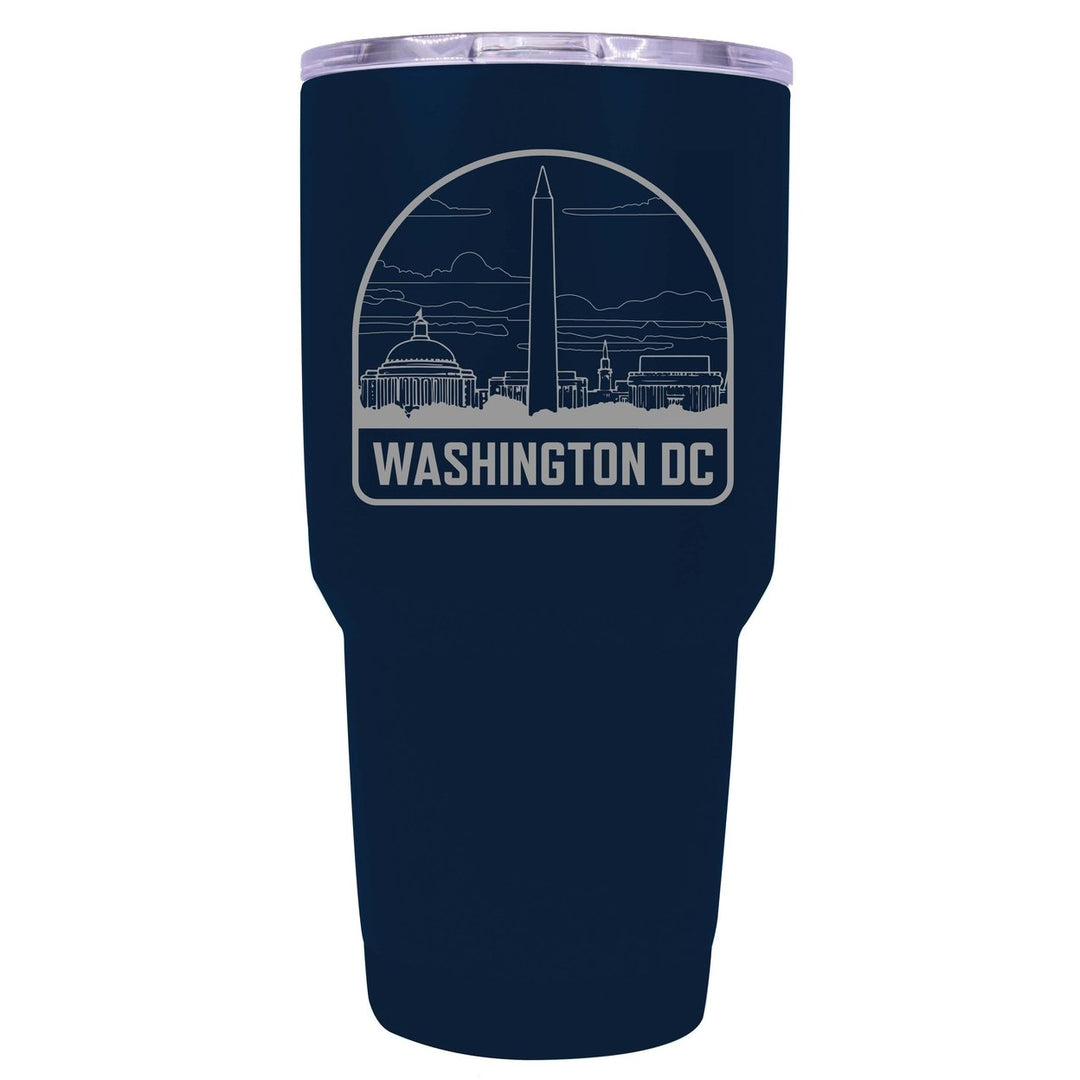 Washington DC Souvenir 24 oz Engraved Insulated Stainless Steel Tumbler Image 4