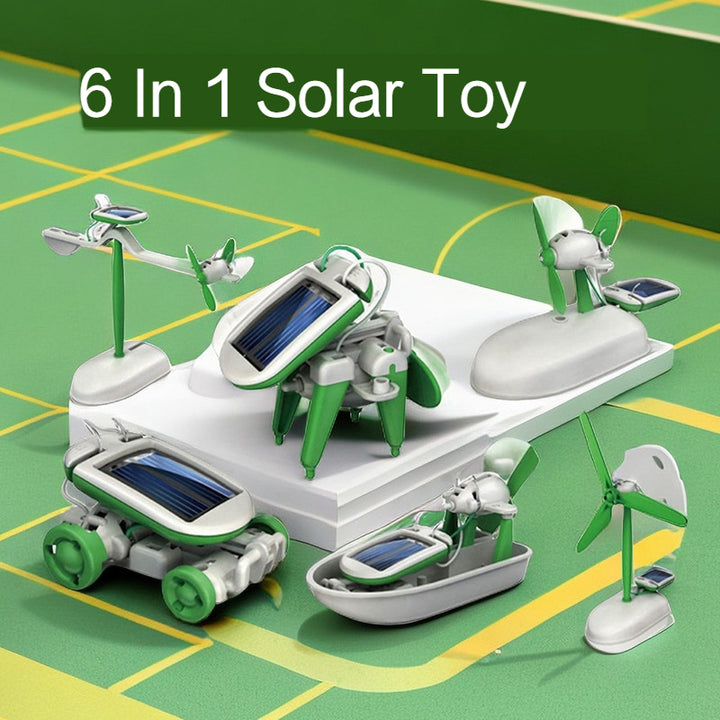 6 In 1 Solar Robot Kit DIY Build Kit Educational Toys For Kids Image 1