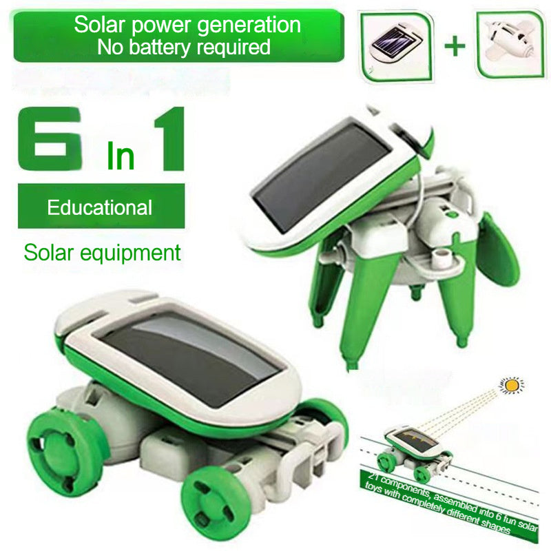 6 In 1 Solar Robot Kit DIY Build Kit Educational Toys For Kids Image 2