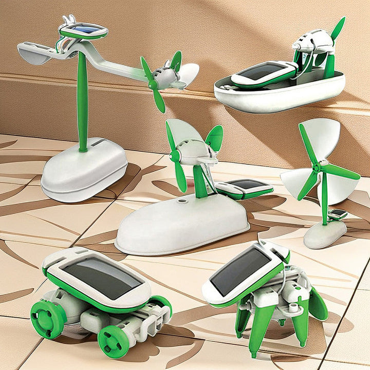 6 In 1 Solar Robot Kit DIY Build Kit Educational Toys For Kids Image 4