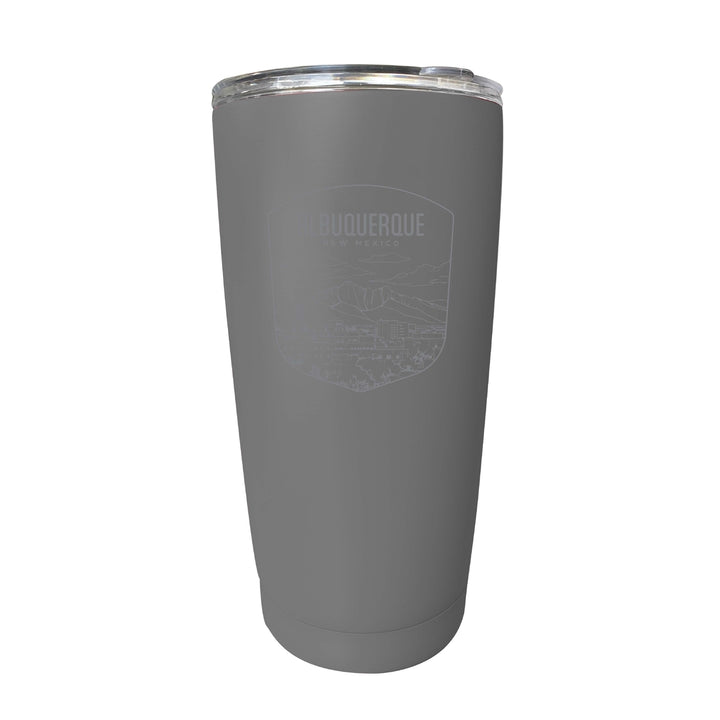 Albuquerque Mexico Souvenir 16 oz Engraved Stainless Steel Insulated Tumbler Image 3