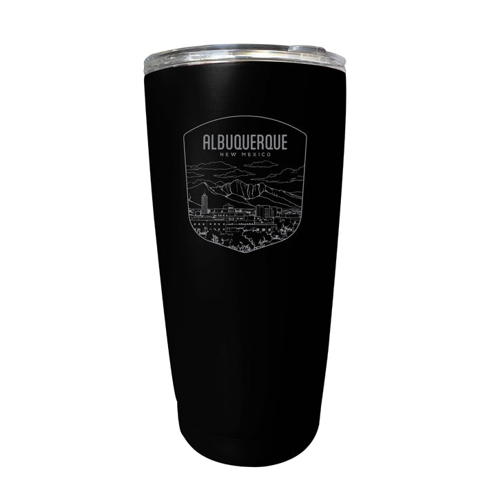 Albuquerque Mexico Souvenir 16 oz Engraved Stainless Steel Insulated Tumbler Image 4